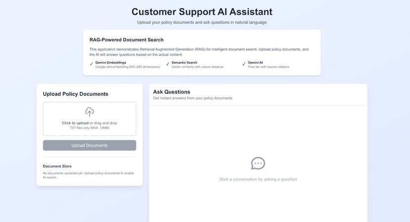 Customer Support AI Assistant